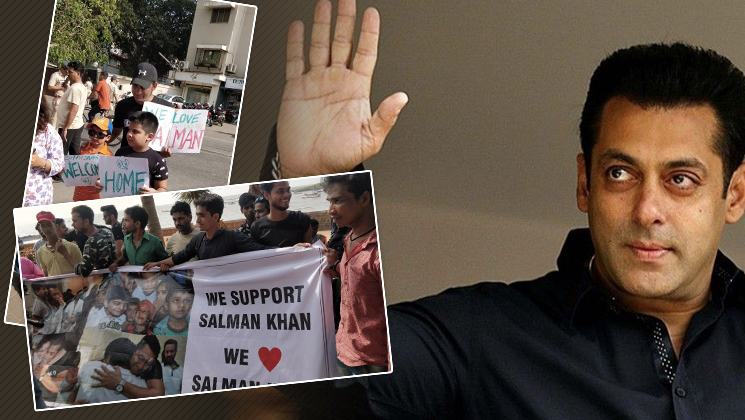 Salman Khan fans outside his house