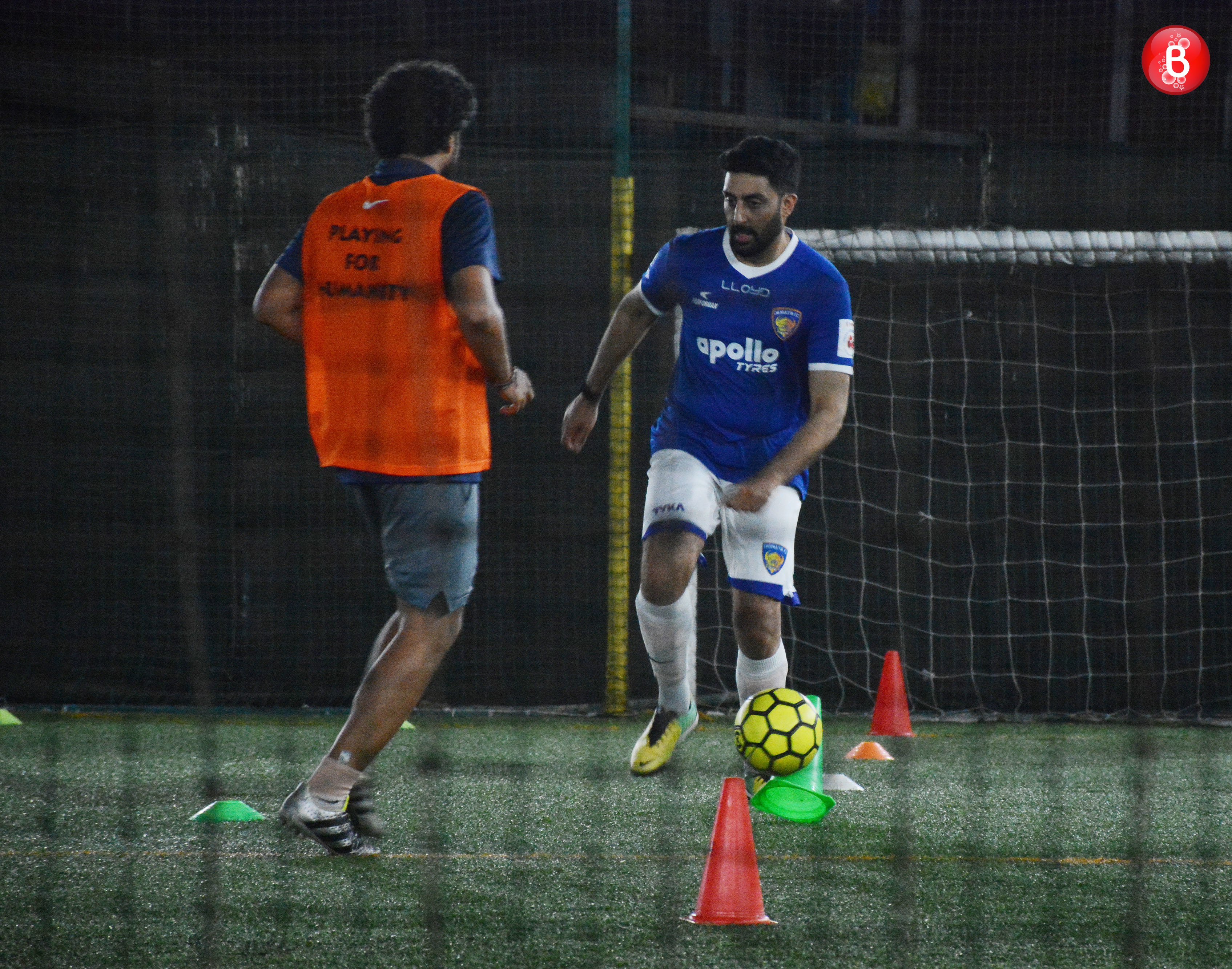 Abhishek Bachchan’s pictures playing football
