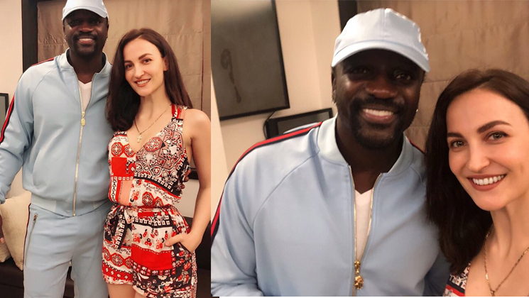Check out: Elli Avram has a fangirl moment with singer Akon