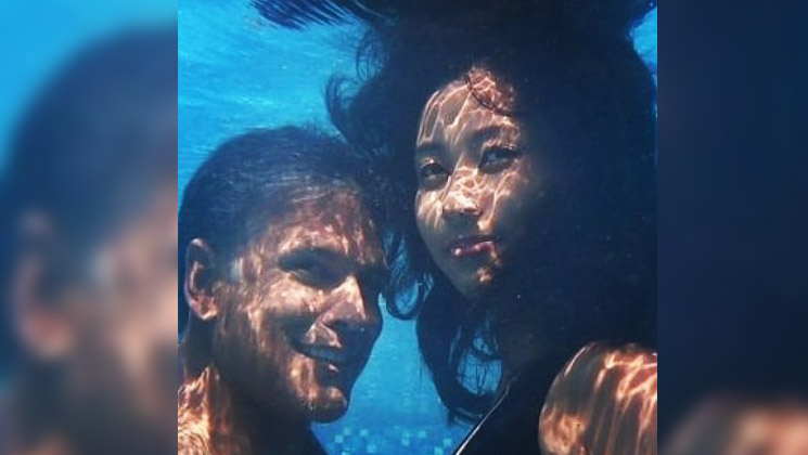 Newlyweds Milind Soman and Ankita Konwar's underwater pic is winning hearts