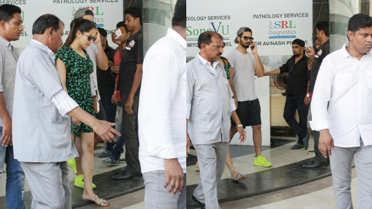 Shahid Kapoor & Mira Rajput clicked at a clinic in Bandra!