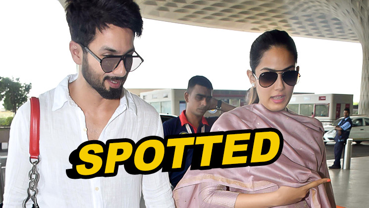 Shahid Kapoor and pregnant Mira Rajput walked hand in hand at the airport!