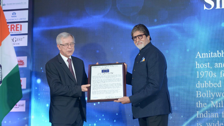 Big B honoured for being bridge builder between India and Europe