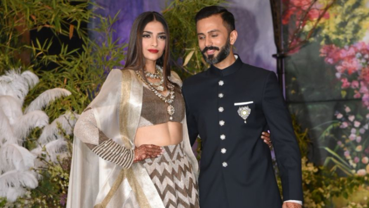 Watch: Sonam Kapoor and Anand Ahuja make a grand entry at their reception