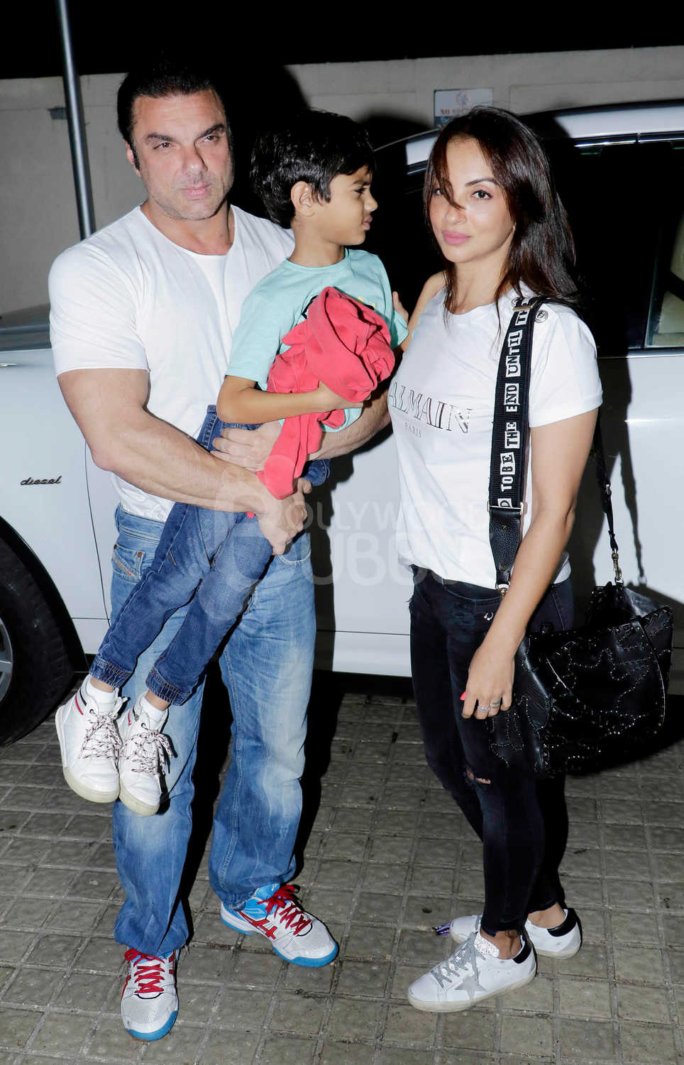 Sohail Khan was spotted along with wife Seema and his younger son.