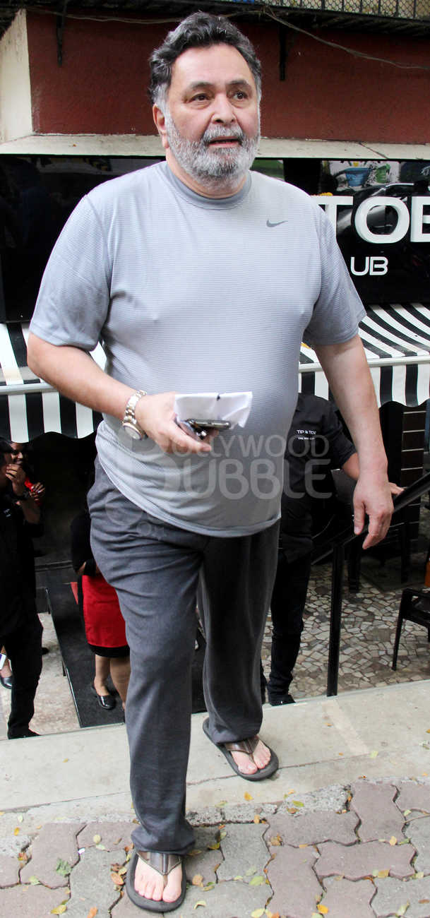Mr Kapoor was seen exiting a salon in Bandra.
