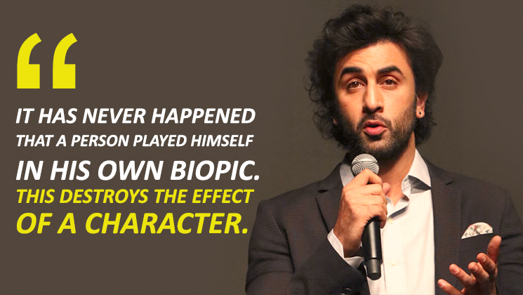 Ranbir Kapoor breaks his silence on Salman Khan's comment about Sanjay Dutt playing himself in 'Sanju'