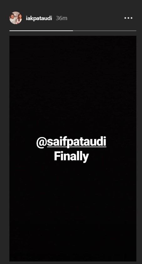 saif instagram debut