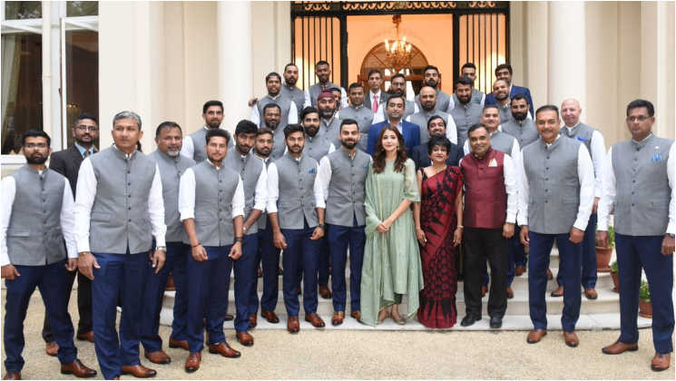 anushka cricket team indian high commission photo