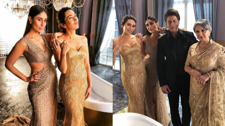 Kareena, Karisma, Sharmila, SRK lux shoot