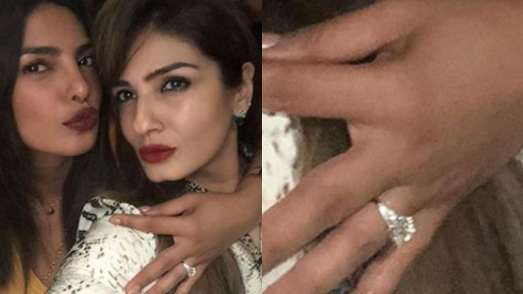 priyanka flaunt engagement ring