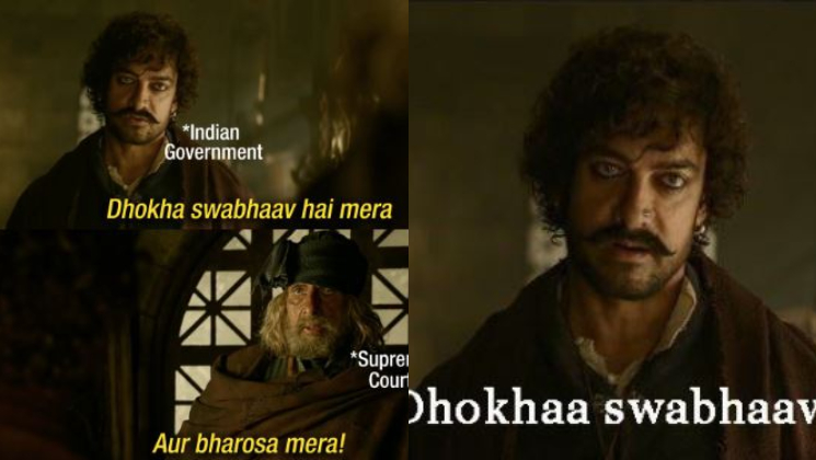 Thugs Of Hindostan Aamir Khan Amitabh Bachchan Scene Memes