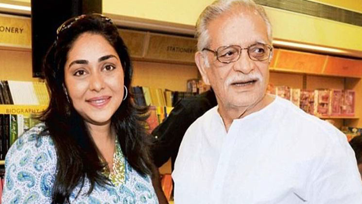 Meghna with her father Gulzar