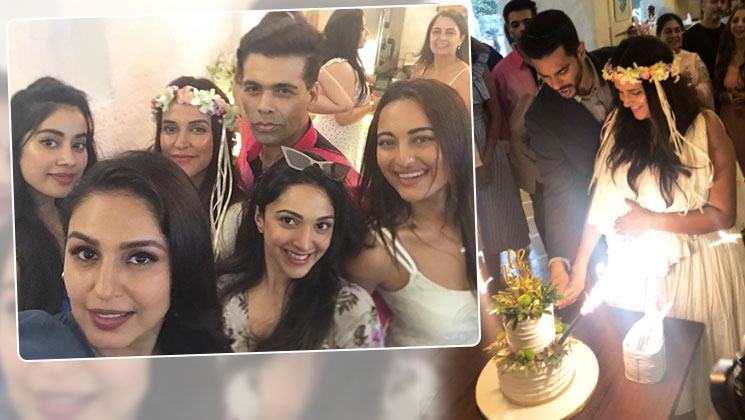 inside pictures videos neha dhupia baby shower