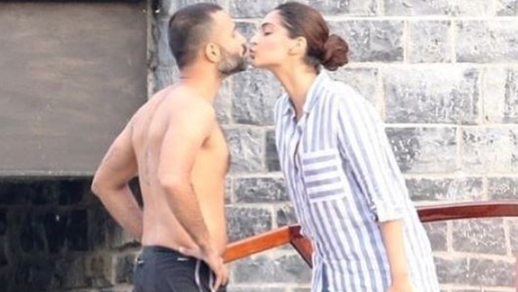 Sonam Kapoor Anand Ahuja Kiss Italy