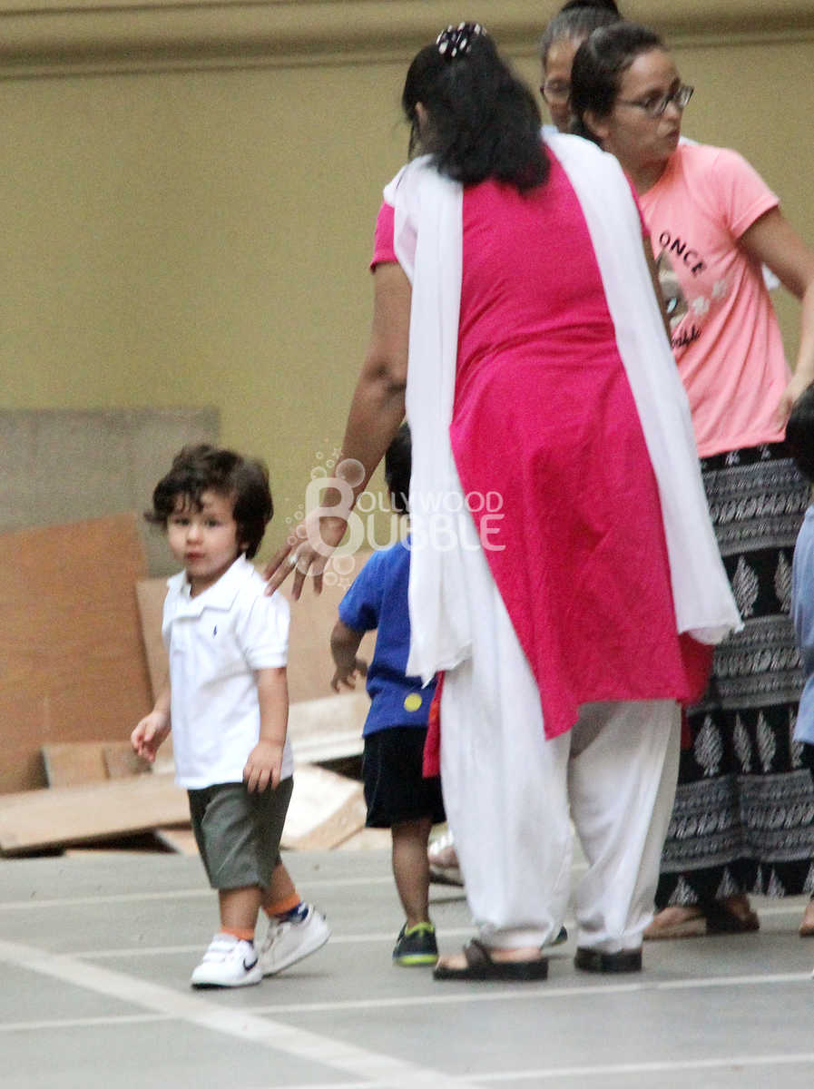 spotted taimur ali khan playing 20 september 2018