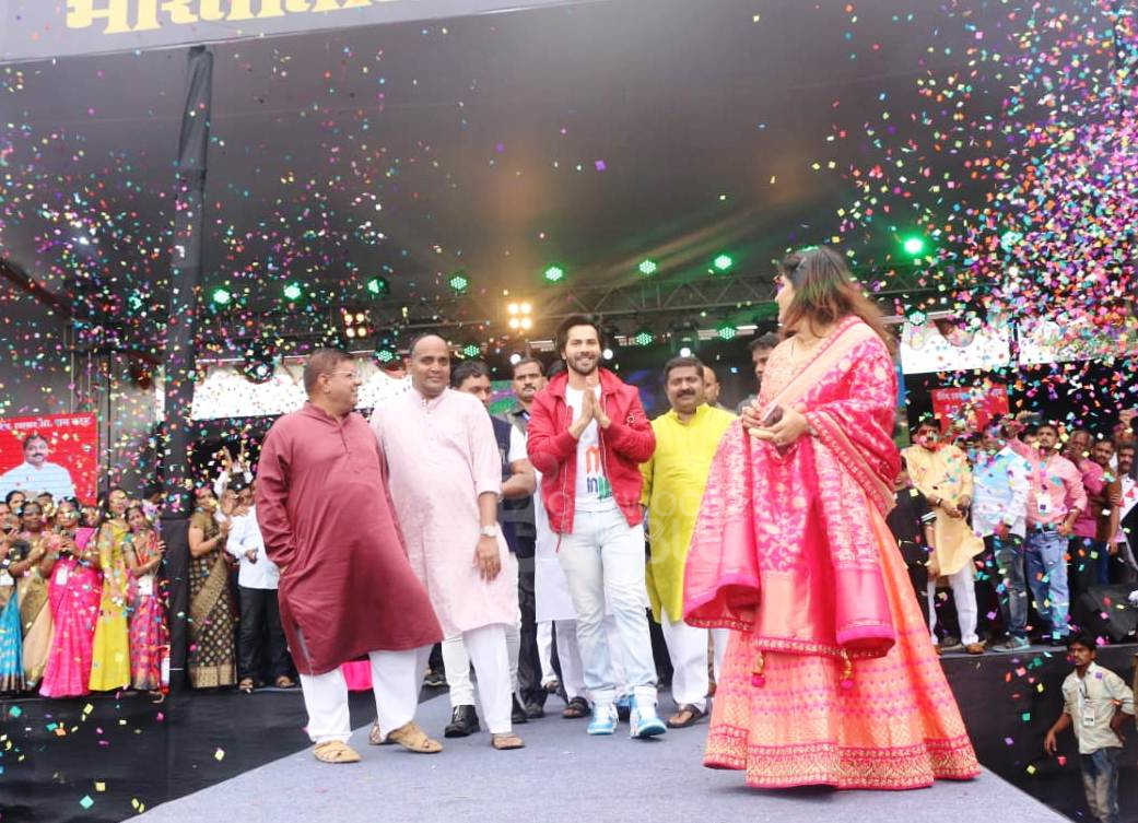 varun dhawan promotes sui dhaga dahi handi celebration 2018