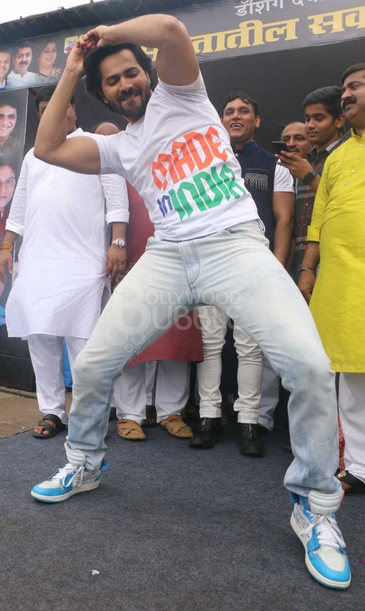 varun dhawan promotes sui dhaga dahi handi celebration 2018
