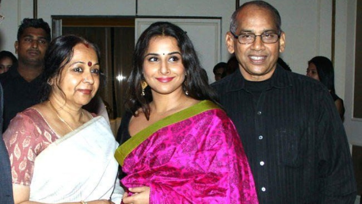 Vidya balan father hospitalised