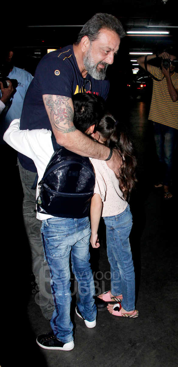 Sanjay Dutt kids Shahraan and Iqra spotted