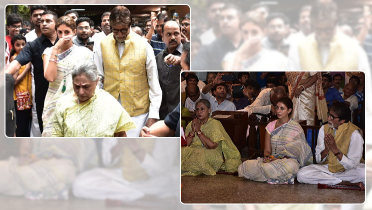 Amitabh Bachchan Jaya Bachchan Shweta Bachchan spotted