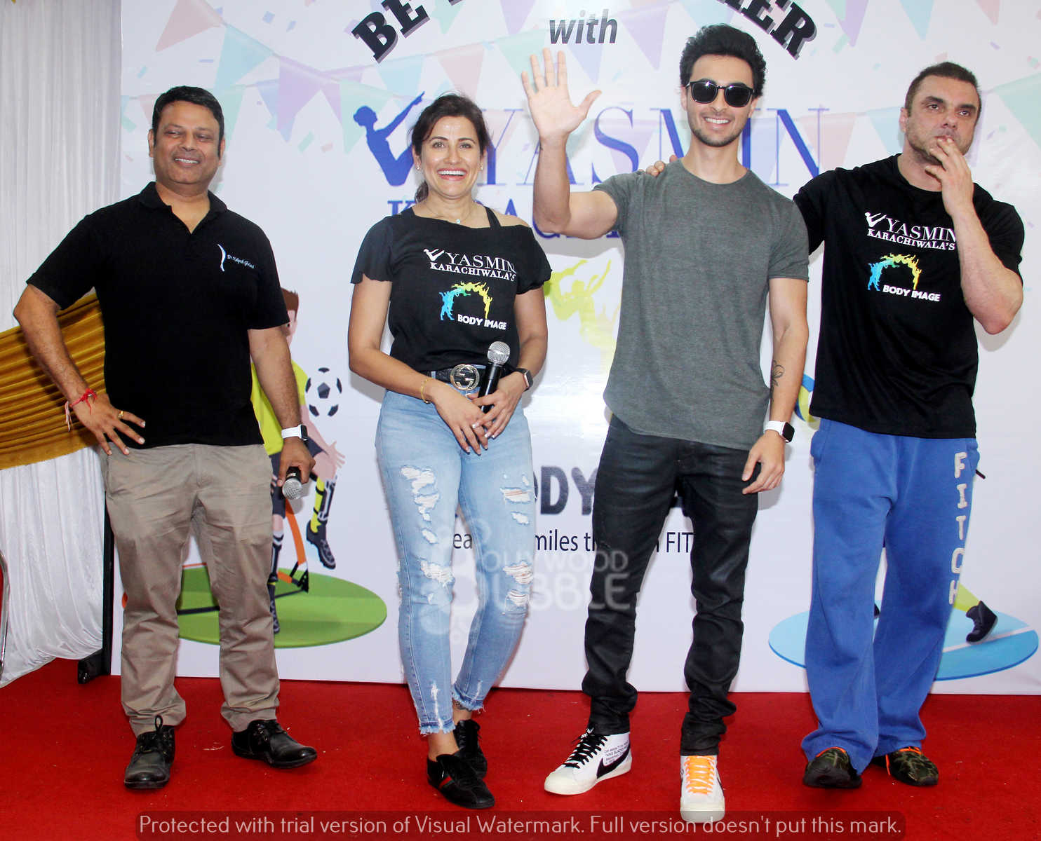 pics sohail, aayush sharma yasmin karachiwala event