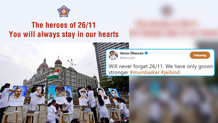 Varun Dhawan and others pay tribute 26/11