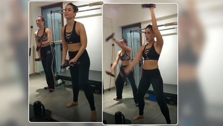 Kareena Kapoor workout session