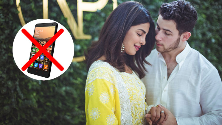 Priyanka Chopra Nick Jonas cell phone ban