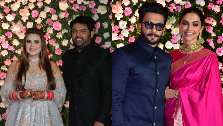 Ranveer Singh Deepika Padukone Kapil Sharma Ginnni Chatrath Wedding reception
