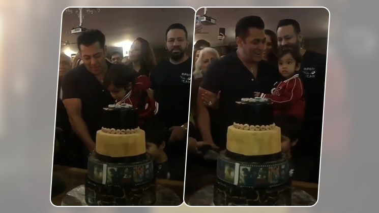 salman khan 53rd birthday cake cutting video ahil iulia