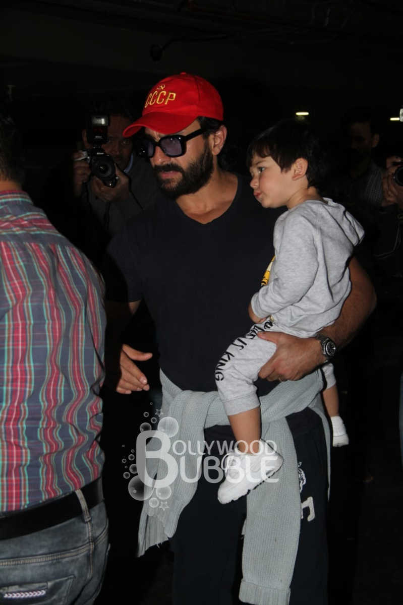 Taimur back in Mumbai with Kareena Saif