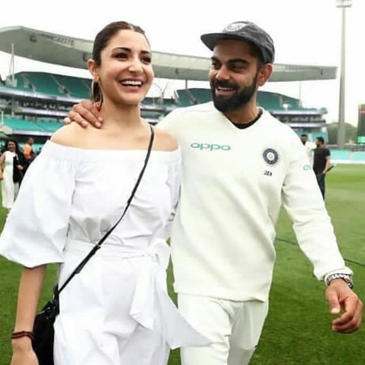 anushka virat kohli victory walk sydney Australia test series