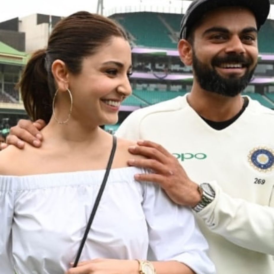 anushka virat kohli victory walk sydney Australia test series