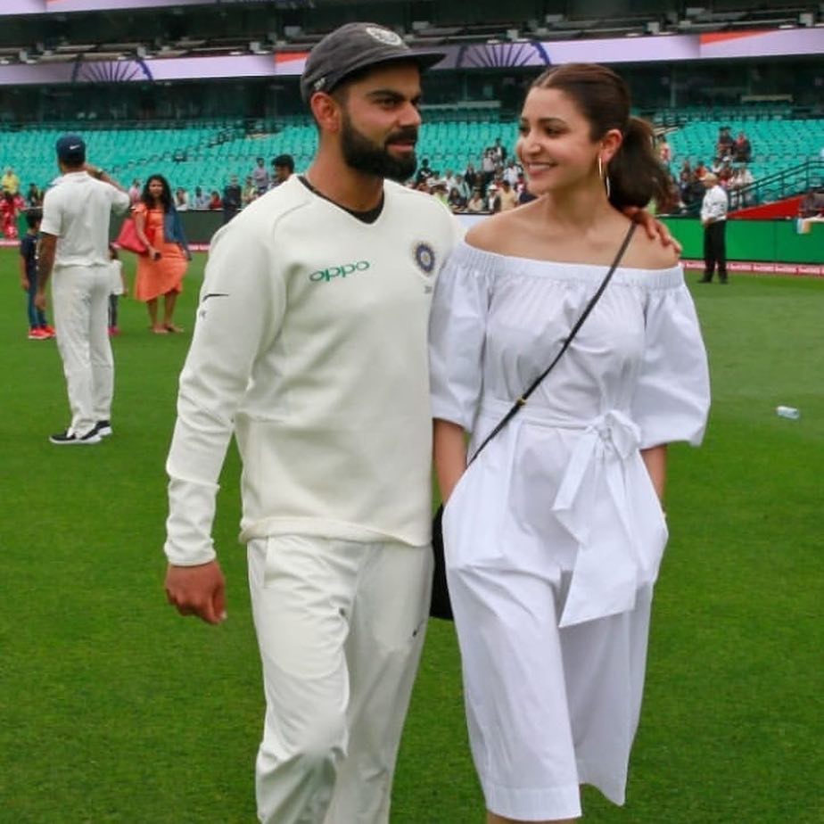 anushka virat kohli victory walk sydney Australia test series