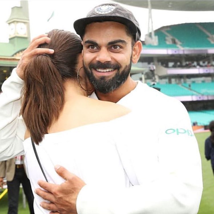 anushka virat kohli victory walk sydney Australia test series