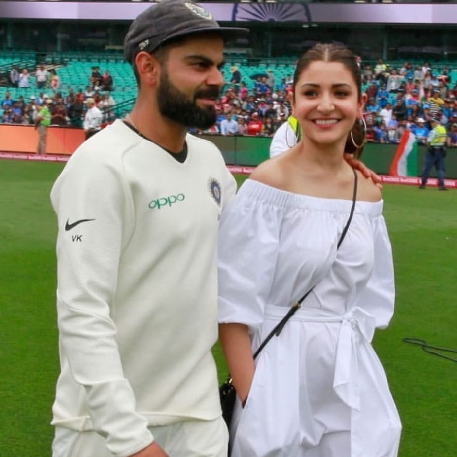 anushka virat kohli victory walk sydney Australia test series