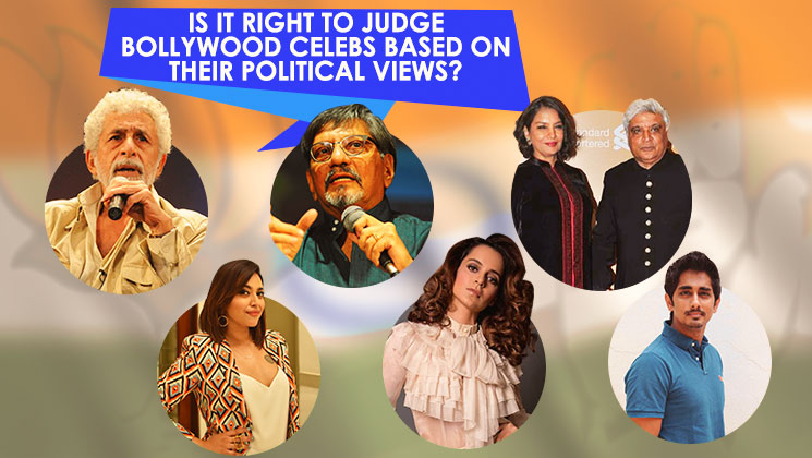 Is it right to judge Bollywood celebs based on their political views?