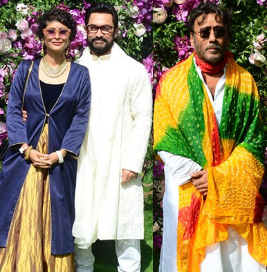 Aamir Khan, jackie shroff akash shloka wedding