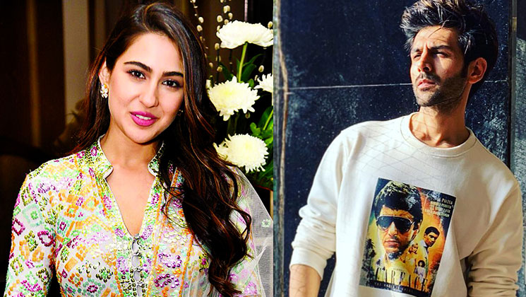 video sara ali khan kartik aaryan liplock