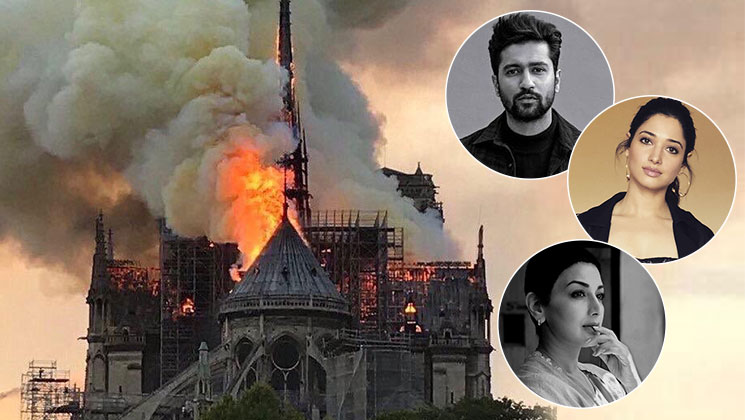 Notre Dame Cathedral fire bollywood mourn