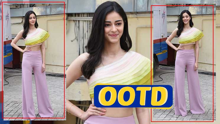 Ananya Panday Pink Dress Student of The Year 2 trailer launch