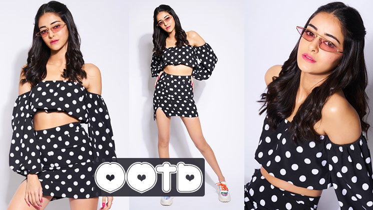 Ananya Panday polka dot dress