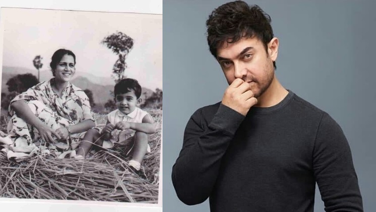 aamir khan childhood picture mother's day 2019