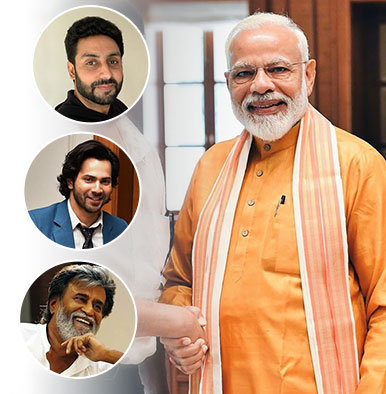 Bollywood celebs congratulating Modi Lok Sabha 2019