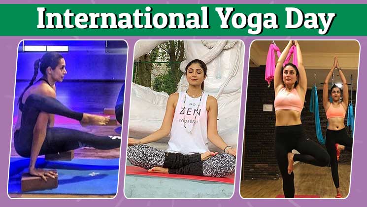 International Yoga Day 2019 Kareena Kapoor Shilpa Shetty