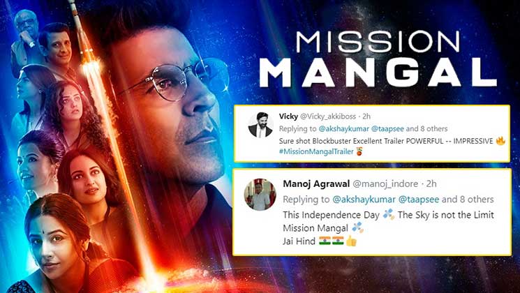 mission mangal trailer akshay vidya twitter reaction