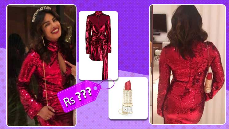 Priyanka Chopra red mini dress Price Tag