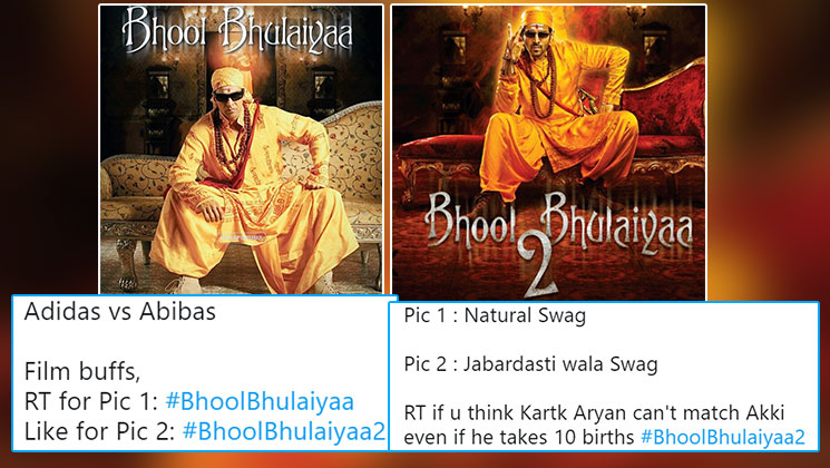 bhool bhulaiyaa 2 akshay kumar kartik aaryan trolled