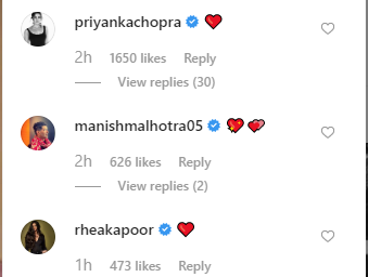 Priyanka Chopra, Manish Malhotra, Rhea Kapoor